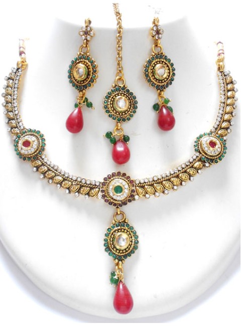 Polki Necklace Set